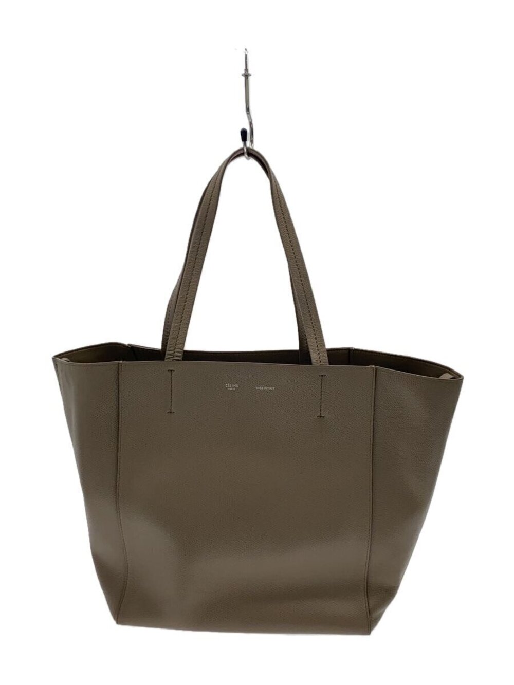 Celine Tote Bag Leather Beige Tan Cabas Phantom